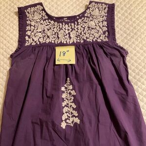 Womens  spirit dress embroidery top
